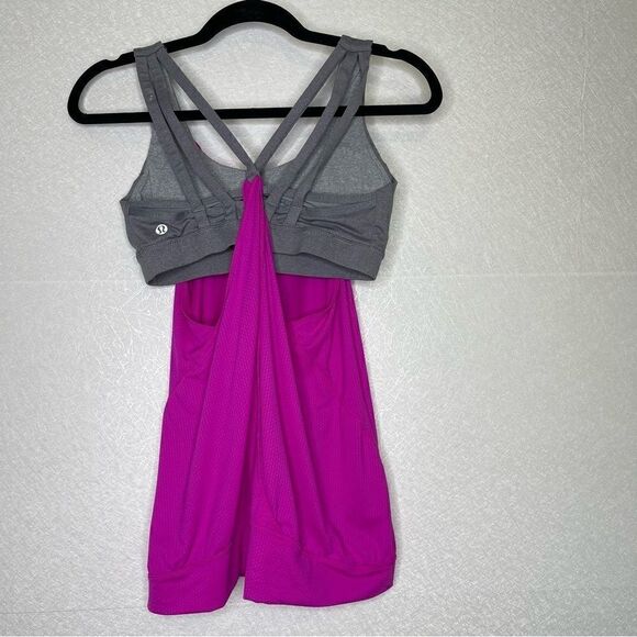 Lululemon Nouveau Limits Built in Bra Tank Raspberry Glo Light - Picture 4 of 4